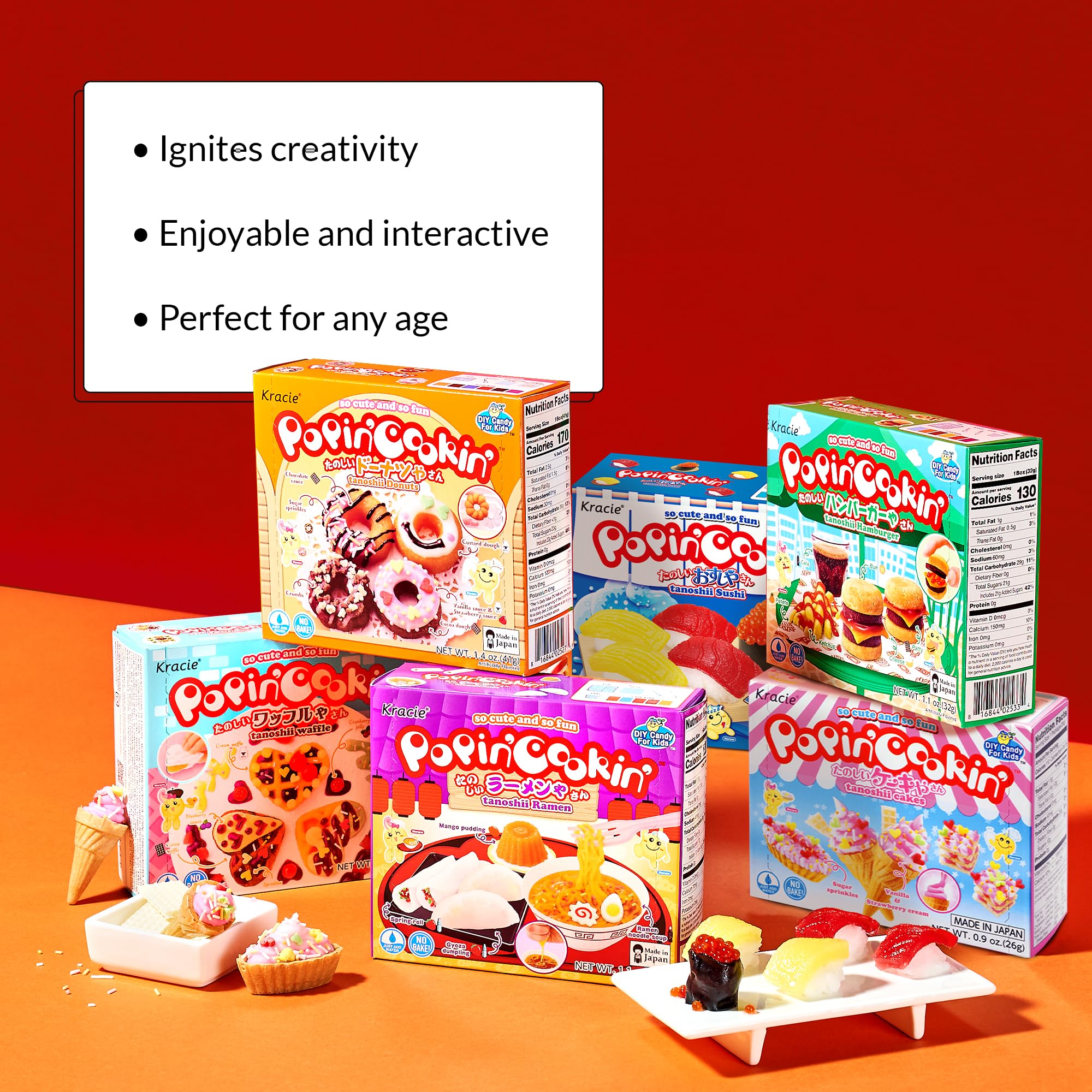 Amazon.com: Japan Crate Popin Cookin Japanese Candy Kit - 6-Pack